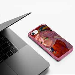 Чехол iPhone 7/8 матовый Genshin Impact Янь Фэй cute, цвет: 3D-малиновый — фото 2