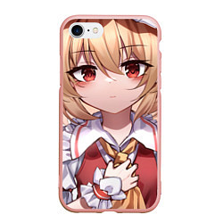 Чехол iPhone 7/8 матовый Touhou Project Flandre милая улыбка, цвет: 3D-светло-розовый