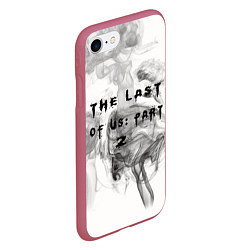 Чехол iPhone 7/8 матовый The Last of Us цикады элли, цвет: 3D-малиновый — фото 2