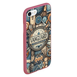 Чехол iPhone 7/8 матовый Vanguard composition - ai art, цвет: 3D-малиновый — фото 2