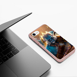 Чехол iPhone 7/8 матовый Phantom Lancer, цвет: 3D-светло-розовый — фото 2