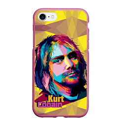 Чехол iPhone 7/8 матовый Kurt Cobain: Abstraction