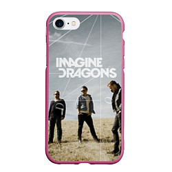 Чехол iPhone 7/8 матовый Imagine Dragons: Boys, цвет: 3D-малиновый