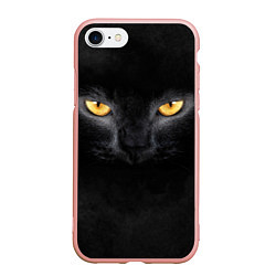 Чехол iPhone 7/8 матовый Черная кошка