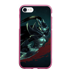 Чехол iPhone 7/8 матовый Phantom Assassin, цвет: 3D-малиновый