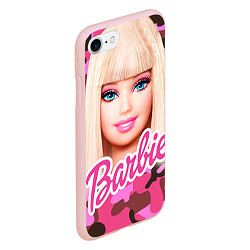 Чехол iPhone 7/8 матовый Барби, цвет: 3D-светло-розовый — фото 2