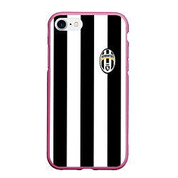 Чехол iPhone 7/8 матовый Juventus: Pirlo, цвет: 3D-малиновый