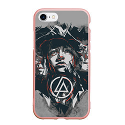 Чехол iPhone 7/8 матовый Linkin Park: My Style, цвет: 3D-светло-розовый