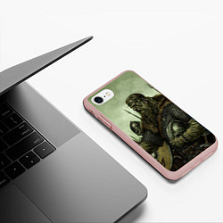 Чехол iPhone 7/8 матовый Ватага, цвет: 3D-светло-розовый — фото 2