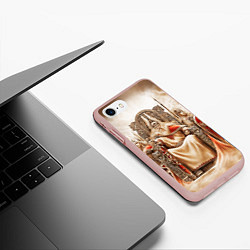 Чехол iPhone 7/8 матовый Вальгалла, цвет: 3D-светло-розовый — фото 2