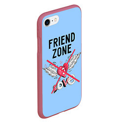 Чехол iPhone 7/8 матовый Friendzone, цвет: 3D-малиновый — фото 2