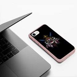 Чехол iPhone 7/8 матовый Daemonium venatores, цвет: 3D-светло-розовый — фото 2