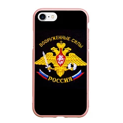 Чехол iPhone 7/8 матовый ВС России: вышивка