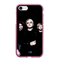 Чехол iPhone 7/8 матовый My Chemical Romance, цвет: 3D-малиновый