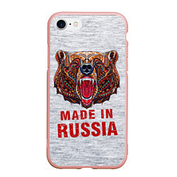 Чехол iPhone 7/8 матовый Bear: Made in Russia