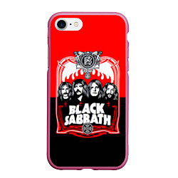 Чехол iPhone 7/8 матовый Black Sabbath: Red Sun