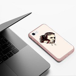 Чехол iPhone 7/8 матовый Fight Club: Friends, цвет: 3D-светло-розовый — фото 2