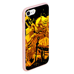 Чехол iPhone 7/8 матовый Dark Souls: Gold Knight, цвет: 3D-светло-розовый — фото 2