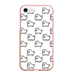 Чехол iPhone 7/8 матовый Undertale Annoying dog white