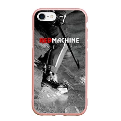 Чехол iPhone 7/8 матовый Red maсhine, цвет: 3D-светло-розовый