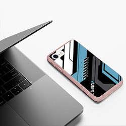 Чехол iPhone 7/8 матовый CS:GO Vulcan Style, цвет: 3D-светло-розовый — фото 2