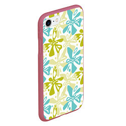 Чехол iPhone 7/8 матовый Гавайская, цвет: 3D-малиновый — фото 2