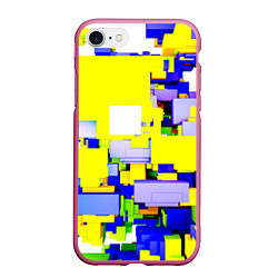 Чехол iPhone 7/8 матовый Geometria, цвет: 3D-малиновый