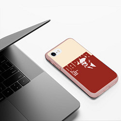 Чехол iPhone 7/8 матовый Партия, цвет: 3D-светло-розовый — фото 2