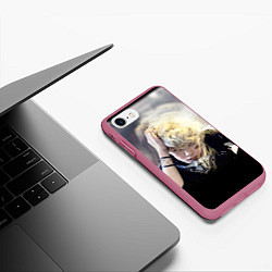 Чехол iPhone 7/8 матовый B.A.P, цвет: 3D-малиновый — фото 2