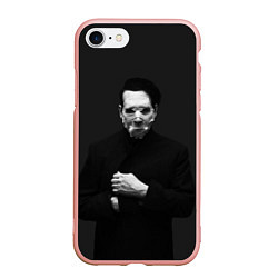 Чехол iPhone 7/8 матовый Marilyn Manson, цвет: 3D-светло-розовый