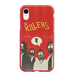 Чехол iPhone XR матовый The Killers, цвет: 3D-красный