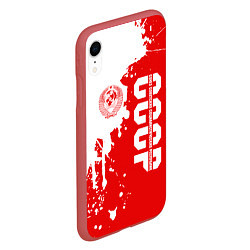 Чехол iPhone XR матовый СССР цвета 3D-красный — фото 2