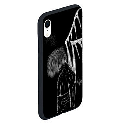 Чехол iPhone XR матовый Dead Ghoul, цвет: 3D-черный — фото 2