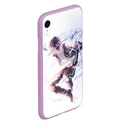 Чехол iPhone XR матовый Бездомный бог, цвет: 3D-сиреневый — фото 2