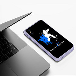 Чехол iPhone XS Max матовый Counter-Strike Spray, цвет: 3D-светло-сиреневый — фото 2