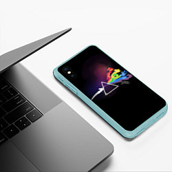 Чехол iPhone XS Max матовый Покемоны, цвет: 3D-мятный — фото 2