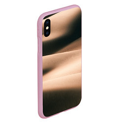 Чехол iPhone XS Max матовый Барханы, цвет: 3D-розовый — фото 2