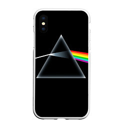 Чехол iPhone XS Max матовый Pink floyd, цвет: 3D-белый