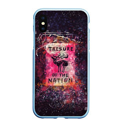 Чехол iPhone XS Max матовый Tresure of the nation(pink)