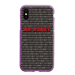 Чехол iPhone XS Max матовый Mr. Robot: Binary code