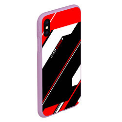 Чехол iPhone XS Max матовый CS:GO Cyrex Style, цвет: 3D-сиреневый — фото 2