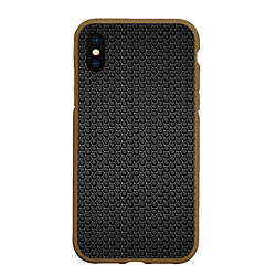 Чехол iPhone XS Max матовый Black Iron Man