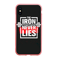 Чехол iPhone XS Max матовый The iron never lies, цвет: 3D-баблгам