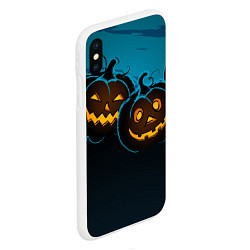 Чехол iPhone XS Max матовый Halloween3, цвет: 3D-белый — фото 2