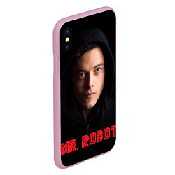 Чехол iPhone XS Max матовый Mr. Robot, цвет: 3D-розовый — фото 2