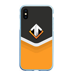 Чехол iPhone XS Max матовый Escape Gaming Uniform, цвет: 3D-голубой