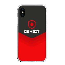 Чехол iPhone XS Max матовый Gambit Gaming Uniform, цвет: 3D-белый