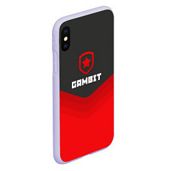 Чехол iPhone XS Max матовый Gambit Gaming Uniform, цвет: 3D-светло-сиреневый — фото 2