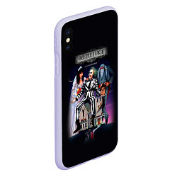 Чехол iPhone XS Max матовый Beetlejuice, цвет: 3D-светло-сиреневый — фото 2