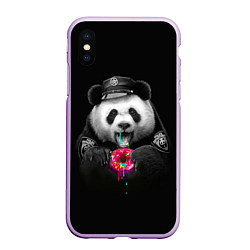 Чехол iPhone XS Max матовый Donut Panda